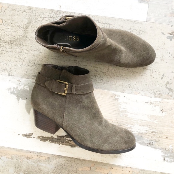 Guess Shoes - Guess / Suede Booties with Buckle